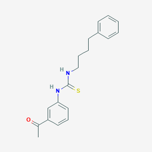 molecular formula C19H22N2OS B4725367 N-(3-acetylphenyl)-N'-(4-phenylbutyl)thiourea 