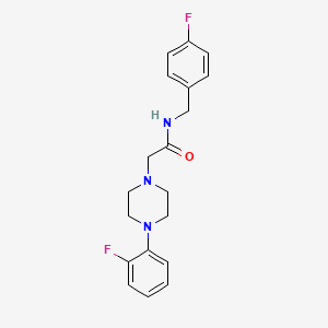 N-(4-fluorobenzyl)-2-[4-(2-fluorophenyl)-1-piperazinyl]acetamide