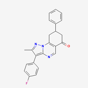 3-(4-fluorophenyl)-2-methyl-8-phenyl-8,9-dihydropyrazolo[1,5-a]quinazolin-6(7H)-one