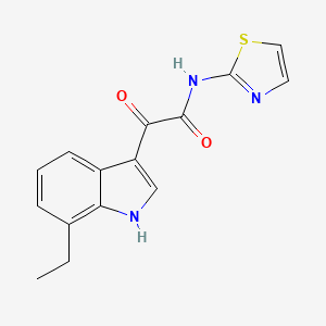 2-(7-ethyl-1H-indol-3-yl)-2-oxo-N-(1,3-thiazol-2-yl)acetamide