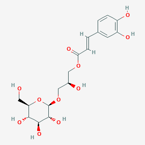 molecular formula C18H24O11 B047254 雷加洛苷C CAS No. 117591-85-2