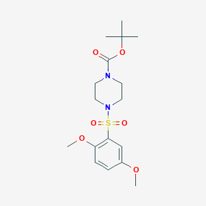 molecular formula C17H26N2O6S B4725414 tert-butyl 4-[(2,5-dimethoxyphenyl)sulfonyl]-1-piperazinecarboxylate 