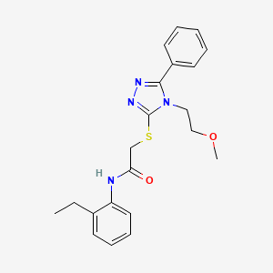 N-(2-ethylphenyl)-2-{[4-(2-methoxyethyl)-5-phenyl-4H-1,2,4-triazol-3-yl]thio}acetamide