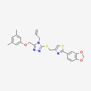 4-allyl-3-({[2-(1,3-benzodioxol-5-yl)-1,3-thiazol-4-yl]methyl}thio)-5-[(3,5-dimethylphenoxy)methyl]-4H-1,2,4-triazole