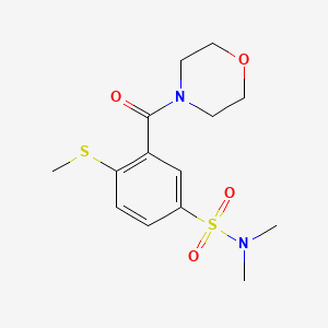 N,N-dimethyl-4-(methylthio)-3-(4-morpholinylcarbonyl)benzenesulfonamide