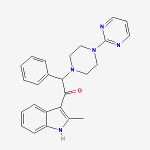 1-(2-methyl-1H-indol-3-yl)-2-phenyl-2-[4-(2-pyrimidinyl)-1-piperazinyl]ethanone