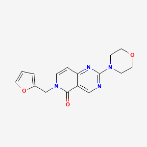 molecular formula C16H16N4O3 B4725473 6-(2-furylmethyl)-2-(4-morpholinyl)pyrido[4,3-d]pyrimidin-5(6H)-one 