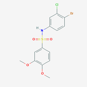 N-(4-bromo-3-chlorophenyl)-3,4-dimethoxybenzenesulfonamide