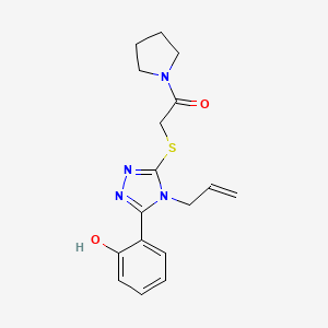 2-(4-allyl-5-{[2-oxo-2-(1-pyrrolidinyl)ethyl]thio}-4H-1,2,4-triazol-3-yl)phenol