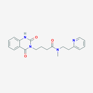 4-(2,4-dioxo-1,4-dihydro-3(2H)-quinazolinyl)-N-methyl-N-[2-(2-pyridinyl)ethyl]butanamide