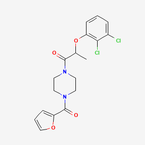 1-[2-(2,3-dichlorophenoxy)propanoyl]-4-(2-furoyl)piperazine