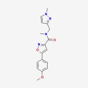 5-(4-METHOXYPHENYL)-N~3~-METHYL-N~3~-[(1-METHYL-1H-PYRAZOL-3-YL)METHYL]-3-ISOXAZOLECARBOXAMIDE