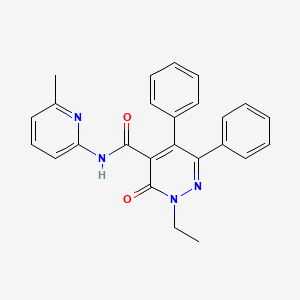 2-ethyl-N-(6-methyl-2-pyridinyl)-3-oxo-5,6-diphenyl-2,3-dihydro-4-pyridazinecarboxamide