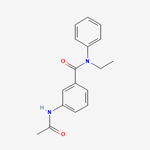 3-(acetylamino)-N-ethyl-N-phenylbenzamide