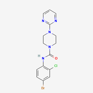 N-(4-bromo-2-chlorophenyl)-4-(pyrimidin-2-yl)piperazine-1-carboxamide