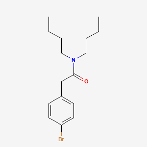 molecular formula C16H24BrNO B4725669 2-(4-bromophenyl)-N,N-dibutylacetamide 