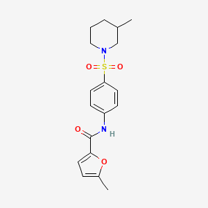 5-methyl-N-{4-[(3-methyl-1-piperidinyl)sulfonyl]phenyl}-2-furamide