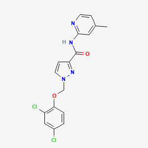 1-[(2,4-DICHLOROPHENOXY)METHYL]-N~3~-(4-METHYL-2-PYRIDYL)-1H-PYRAZOLE-3-CARBOXAMIDE