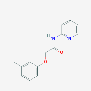 molecular formula C15H16N2O2 B472570 2-(3-methylphenoxy)-N-(4-methyl-2-pyridinyl)acetamide CAS No. 723755-23-5