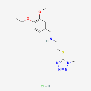 N-(4-ethoxy-3-methoxybenzyl)-2-[(1-methyl-1H-tetrazol-5-yl)thio]ethanamine hydrochloride