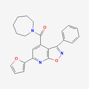 4-(1-azepanylcarbonyl)-6-(2-furyl)-3-phenylisoxazolo[5,4-b]pyridine