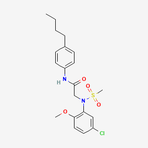 N~1~-(4-butylphenyl)-N~2~-(5-chloro-2-methoxyphenyl)-N~2~-(methylsulfonyl)glycinamide