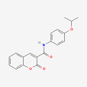 2-oxo-N-(4-propan-2-yloxyphenyl)chromene-3-carboxamide