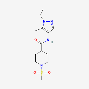 N-(1-ethyl-5-methyl-1H-pyrazol-4-yl)-1-(methylsulfonyl)-4-piperidinecarboxamide