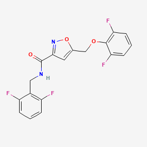 N-(2,6-difluorobenzyl)-5-[(2,6-difluorophenoxy)methyl]-3-isoxazolecarboxamide