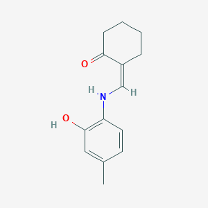 molecular formula C14H17NO2 B4725849 (2Z)-2-{[(2-hydroxy-4-methylphenyl)amino]methylidene}cyclohexanone 