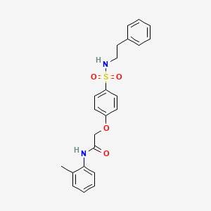 N-(2-methylphenyl)-2-(4-{[(2-phenylethyl)amino]sulfonyl}phenoxy)acetamide