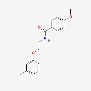 molecular formula C18H21NO3 B4725867 N-[2-(3,4-dimethylphenoxy)ethyl]-4-methoxybenzamide 