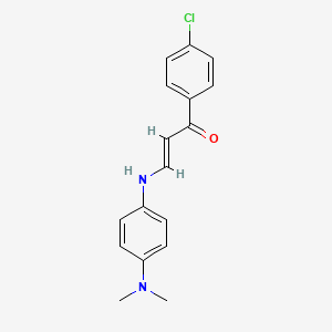 1-(4-chlorophenyl)-3-{[4-(dimethylamino)phenyl]amino}-2-propen-1-one