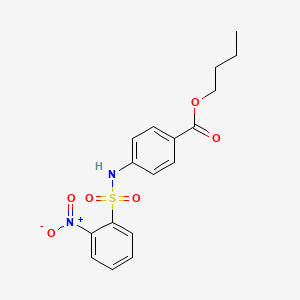 butyl 4-{[(2-nitrophenyl)sulfonyl]amino}benzoate