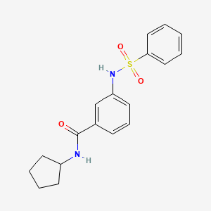 N-cyclopentyl-3-[(phenylsulfonyl)amino]benzamide