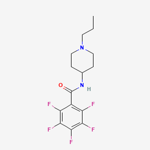 2,3,4,5,6-pentafluoro-N-(1-propyl-4-piperidinyl)benzamide