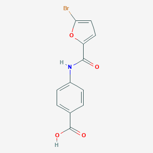 molecular formula C12H8BrNO4 B472603 4-[(5-溴-2-呋喃甲酰基)氨基]苯甲酸 CAS No. 723755-27-9