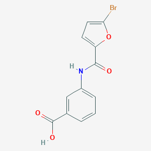 molecular formula C12H8BrNO4 B472605 3-[(5-溴呋喃-2-羰基)氨基]苯甲酸 CAS No. 667410-26-6