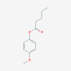 B472607 Valeric acid, 4-methoxyphenyl ester CAS No. 67001-63-2