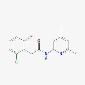 molecular formula C15H14ClFN2O B4726085 2-(2-chloro-6-fluorophenyl)-N-(4,6-dimethylpyridin-2-yl)acetamide 