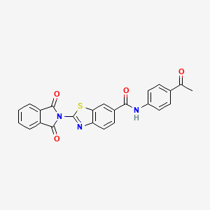 molecular formula C24H15N3O4S B4726098 N-(4-acetylphenyl)-2-(1,3-dioxoisoindol-2-yl)-1,3-benzothiazole-6-carboxamide 