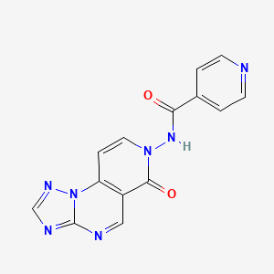 N-(6-oxopyrido[3,4-e][1,2,4]triazolo[1,5-a]pyrimidin-7(6H)-yl)isonicotinamide