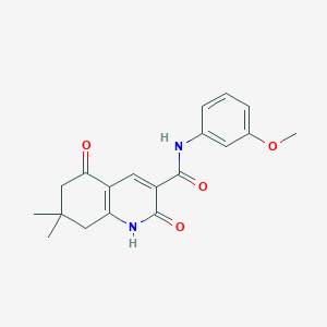 N-(3-methoxyphenyl)-7,7-dimethyl-2,5-dioxo-1,2,5,6,7,8-hexahydro-3-quinolinecarboxamide