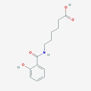 molecular formula C13H17NO4 B4726133 6-[(2-hydroxybenzoyl)amino]hexanoic acid 