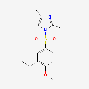 2-ethyl-1-[(3-ethyl-4-methoxyphenyl)sulfonyl]-4-methyl-1H-imidazole