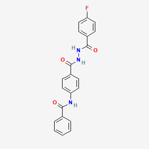 N-(4-{[2-(4-fluorobenzoyl)hydrazino]carbonyl}phenyl)benzamide