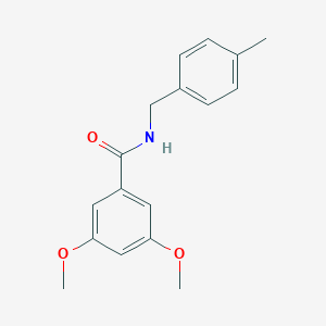 B472620 3,5-dimethoxy-N-(4-methylbenzyl)benzamide CAS No. 349108-79-8