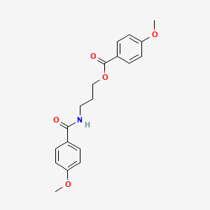 3-[(4-methoxybenzoyl)amino]propyl 4-methoxybenzoate