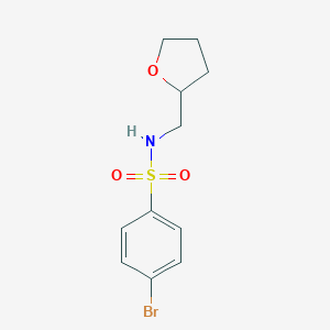 molecular formula C11H14BrNO3S B472621 4-bromo-N-(tetrahydrofuran-2-ylmethyl)benzenesulfonamide CAS No. 310418-41-8
