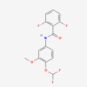 N-[4-(difluoromethoxy)-3-methoxyphenyl]-2,6-difluorobenzamide